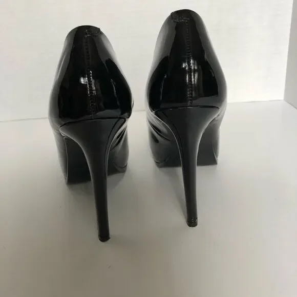 Guess Black Patent Leather 5 Inch Heels, Size 6.5M - Picture 5 of 8